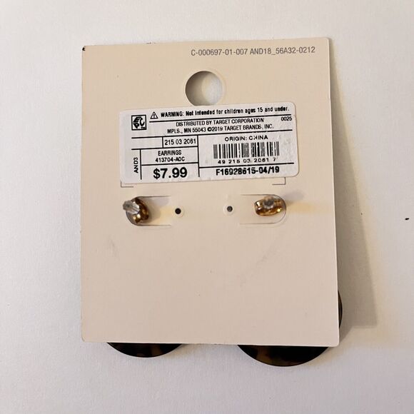 A New Day Drop Tortoiseshell Earrings - Picture 2 of 2